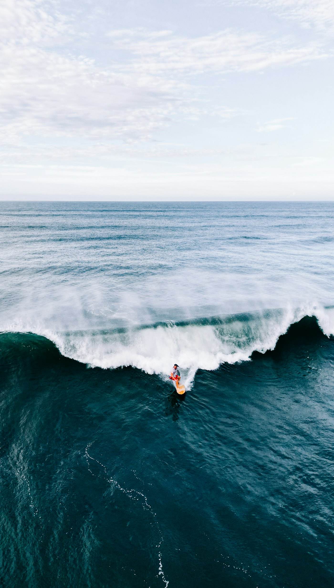 An aerial surf view at El Zonte, El Salvador.